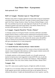 Expo Dinner Show – Il programma