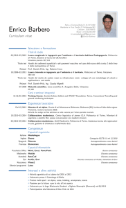 Enrico Barbero – Curriculum vitae