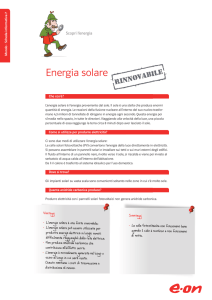 Energia solare - Scopri l`energia
