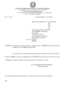 124 _ spostamento lez. teoria e solfeggio prof. CASTELLI clarinetto
