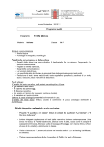 PROGRAMMI SVOLTI IV F italiano e greco