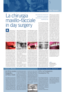 La chirurgia maxillo-facciale in day surgery