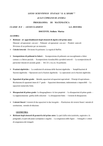 LICEO SCIENTIFICO STATALE “ E. G. SEGRE`” di SAN CIPRIANO