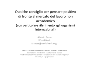 Qualche consiglio per pensare positivo di fronte al mercato