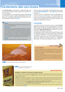 Caratteristiche della calce idraulica
