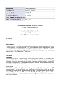 Nome docente Intonti Mariantonietta Corso di laurea