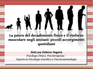 La paura del decadimento fisico e il rinforzo muscolare negli anziani