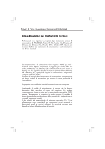 Considerazioni sui Materiali Cementati