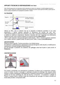 Appunti tecniche di separazione
