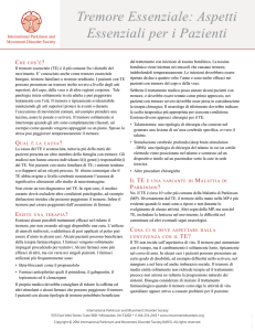 Tremore Essenziale: Aspetti Essenziali per i Pazienti Tremore