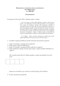 Ana Millán Gasca a.a. 2010-2011 Esercitazioni 6 Esercitazione del