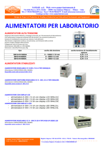 alimentatori laboratorio - SAMAR srl Catalogo Online