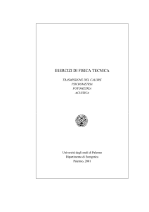 ESERCIZI DI FISICA TECNICA
