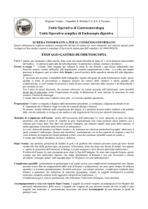 Unità Operativa di Gastroenterologia Unità Operativa semplice di