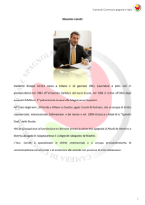 Massimo Cerutti Massimo Giorgio Cerutti nasce a Milano il 16