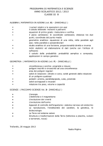 programma di scienze matematiche, fisiche