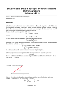 Soluzioni della prova di fisica per prepararsi all`esame