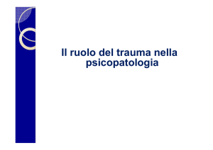 Il ruolo del trauma nella psicopatologia