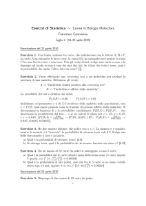 Foglio di esercizi n. 2