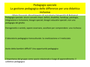 Pedagogia delle differenze e inclusione