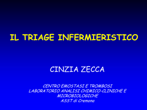 IL TRIAGE INFERMIERISTICO