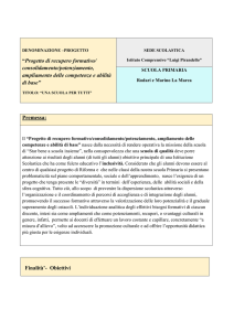 Progetto "Una Scuola per Tutti": Recupero e Potenziamento