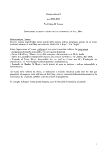 1 Lingua tedesca II aa 2008-2009 Prof. Elena Di Venosa Indicazioni