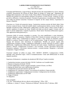 LABORATORIO DI DISPOSITIVI ELETTRONICI