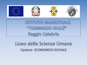 Liceo Scienze Umane Economico Sociale
