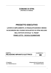 relaz elettrico - Comune di Stra