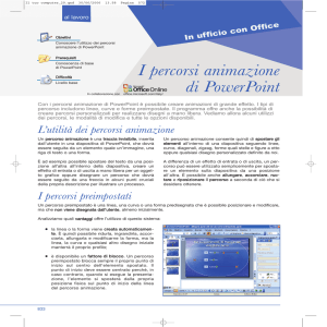 I percorsi animazione di PowerPoint