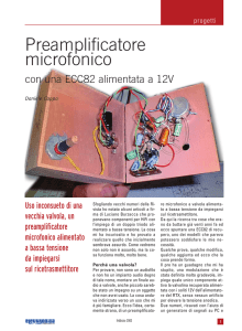 Microfono con preamplificatore valvolare