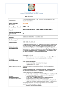Relazione Seminario Neuro Marketing 18 marzo 2015
