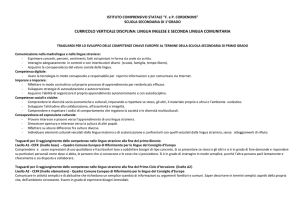 Inglese e Francese - Curricolo DEFINITIVO cl. 1, 2 e