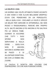 la volpe e l`uva - Punti e Appunti