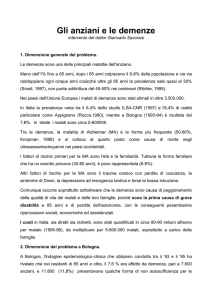 Gli anziani e le demenze