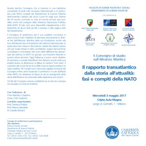 Il rapporto transatlantico dalla storia all`attualità: fasi e compiti della