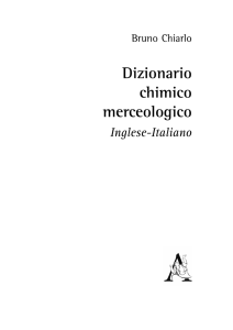 Dizionario chimico merceologico