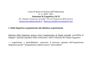 Istituzioni di Linguistica (MZ)