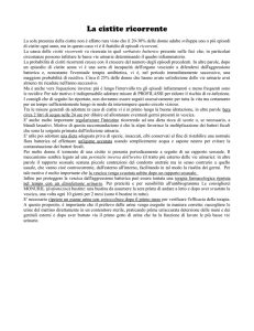 La cistite ricorrente