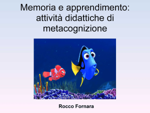 Fornara-Memoria e apprendimento