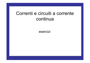 Esercizi su correnti