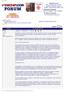 Il nuovo metodo per l`audio HD - Videohifi Forum_ID=182202