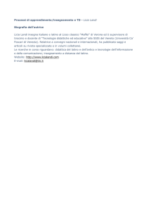 Processi di apprendimento/insegnamento e TD - Licia