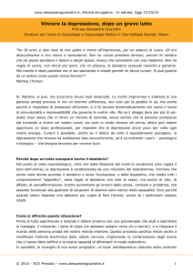 Vincere la depressione, dopo un grave lutto