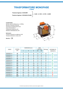 trasformatore monofase