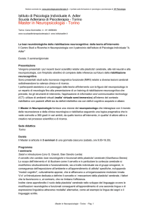 Master in Neuropsicologia - Torino - Psicologia