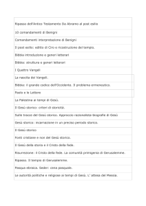 Ripasso dell`Antico Testamento Da Abramo al post esilio 10