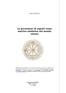 La percezione di aspetti come matrice simbolica del - ispf-lab