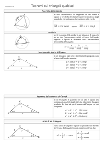 Teoremi sui triangoli qualsiasi